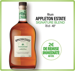 2€ DE REMISE SUR RHUM APPLETON ESTATE