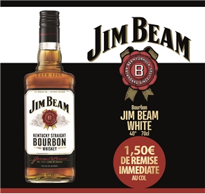 1,50€ REMISE JIM BEAM WHITE 70cl 