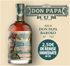 2,50 EURO REMISE RHUM DON PAPA BAROKO 