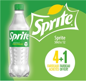 4+1 SPRITE PET 50cl x 12