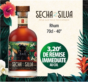 3,20 EUROS DE REMISE RHUM SECHA DE LA SILVA 