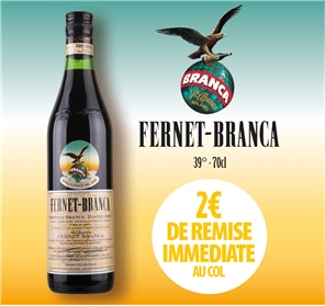 REMISE 2€ FERNET BRANCA 70cl 