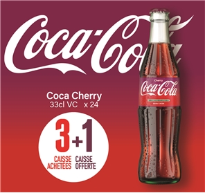 3+1 COCA CHERRY 33cl VC