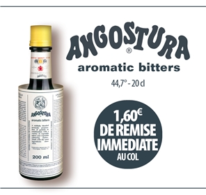 1,60 EUROS REMISE  ANGOSTURA AROMATIC BITTER - 20CL