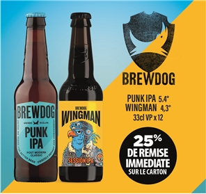 25% REMISE SUR SELECTION BREWDOG