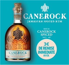 3EUROS REMISE SUR RHUM CANEROCK SPICED 70CL