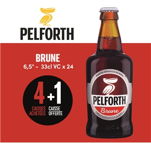 4+1 PELFORTH BRUNE 33cl VC