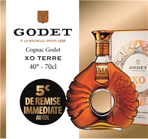 5€ REMISE SUR COGNAC GODET XO TERRE 