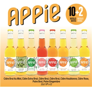 APPIE CIDRES 10+2 BOUTEILLES 