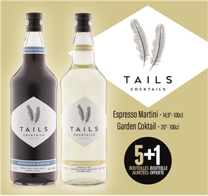 5+1 TAIL'S ESPRESSO MARTINI ET GARDEN COKTAIL