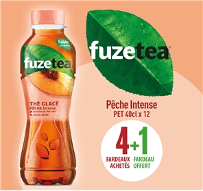 4+1 FUZETEA PÊCHE 40CL PET x 12